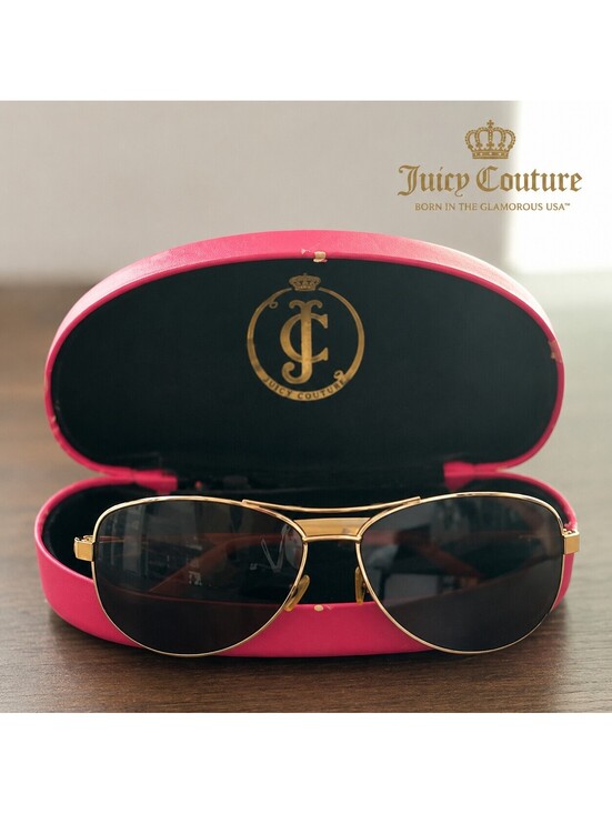 Juicy Couture Accessories - Juicy Couture Sunglasses | Gold Studs Prescription Frames + Case
